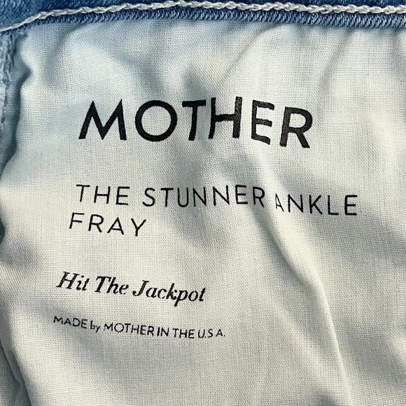 MOTHER The Stunner Ankle Fray Button Fly in Hit the Jackpot Wash - Picture 13 of 16